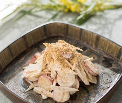 ごぼうとさつまいもの料理醸酢サラダ