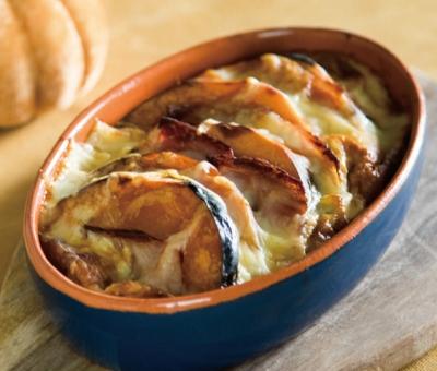 かぼちゃとベーコンのだしキッシュ